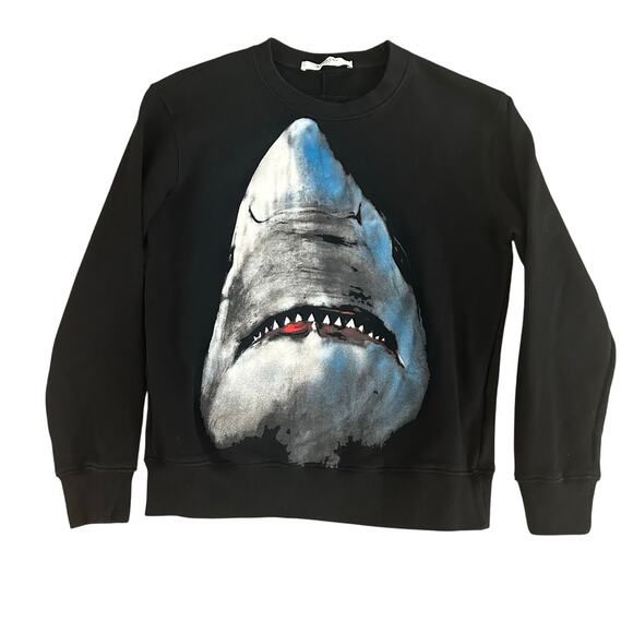 Givenchy Paris unisex classic shark cotton terry sweatshirt size M ** - Picture 1 of 8